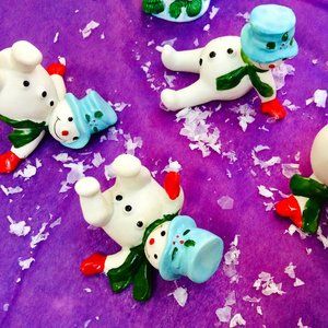 10 Piece set - Holiday Ceramic Decor